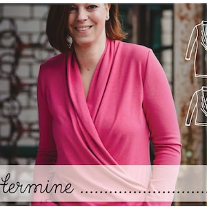 Hermine - Wrap Dress Shirt Ladies Gr. 34-50 sewing pattern ebook instructions sewing pattern / confetti patterns / confetti patterns / sew