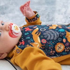 Baby-Longsleeve mit Knopfleiste Baby Shirt / Gr. 50-104 Schnittmuster / PDF / sewing pattern / Konfetti Patterns / konfettipatterns / nähen Bild 3