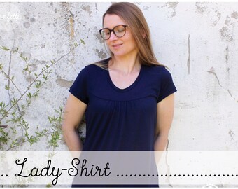 Lady-Shirt Gr. 34-50 Damenshirt zum Girly-Shirt / ebook Anleitung / sewing pattern / Konfetti Patterns / konfettipatterns / nähen /PDF