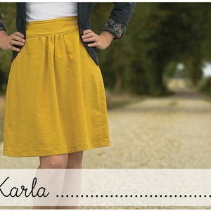 Karla - ladies skirt size. 32-50 sewing pattern ebook instructions sewing pattern Webware/confetti patterns/confetti patterns/sew