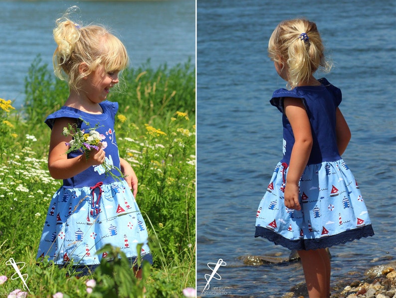 Freddi girls dress size 86-164 long and short-sleeved sewing pattern ebook instructions sewing pattern / confetti patterns / confetti patterns / sew image 8