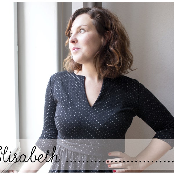 Elisabeth  Damenkleid  Kleid Gr. 32-50 ebook Anleitung / sewing pattern / Konfetti Patterns / konfettipatterns / nähen / Schnittmuster PDF