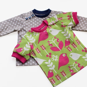 Baby-Longsleeve mit Knopfleiste Baby Shirt / Gr. 50-104 Schnittmuster / PDF / sewing pattern / Konfetti Patterns / konfettipatterns / nähen Bild 2