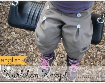 Baby Pants - Harem Pants: Karchen Knopf (1M -3Y) / eBook / PDF / sewing pattern / Konfetti Patterns / konfettipatterns / digital / downlaod