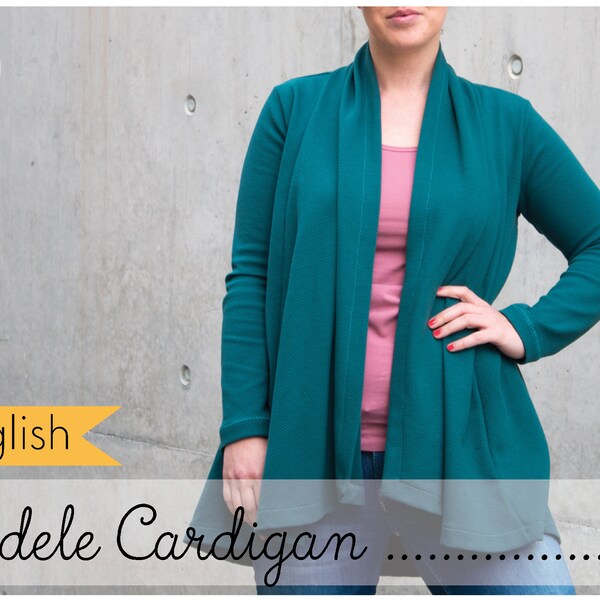 Adele Cardigan (Size S-4XL) eBook / PDF / sewing pattern / Konfetti Patterns / konfettipatterns / digital / downlaod / Sweater