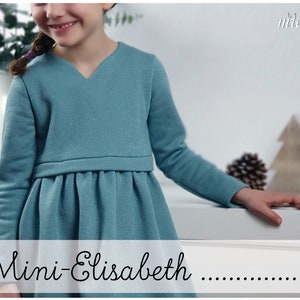 Mini-Elisabeth girls dress size. 86-164 sewing pattern ebook instructions sewing pattern / confetti patterns / confetti patterns / sew