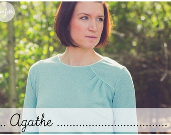 Agathe - Pullover oder Shirt für Damen Gr. 34-50 Schnittmuster ebook Anleitung sewing pattern / Konfetti Patterns / konfettipatterns / nähen