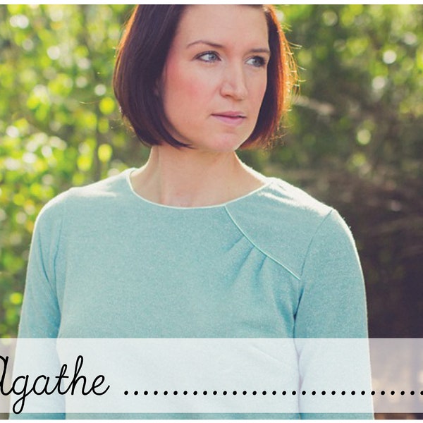 Agathe - Pullover oder Shirt für Damen Gr. 34-50 Schnittmuster ebook Anleitung sewing pattern / Konfetti Patterns / konfettipatterns / nähen