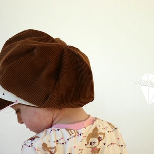 Newsboy cap cap summer hat sewing pattern / ebook instructions / PDF / sewing pattern / confetti patterns / confetti patterns / sew image 3