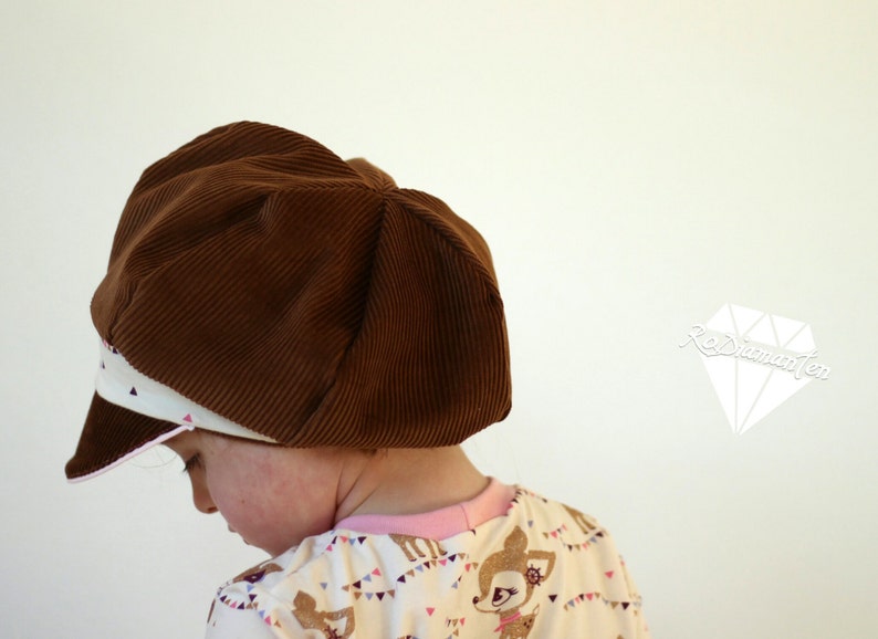 Newsboy cap cap summer hat sewing pattern / ebook instructions / PDF / sewing pattern / confetti patterns / confetti patterns / sew image 3