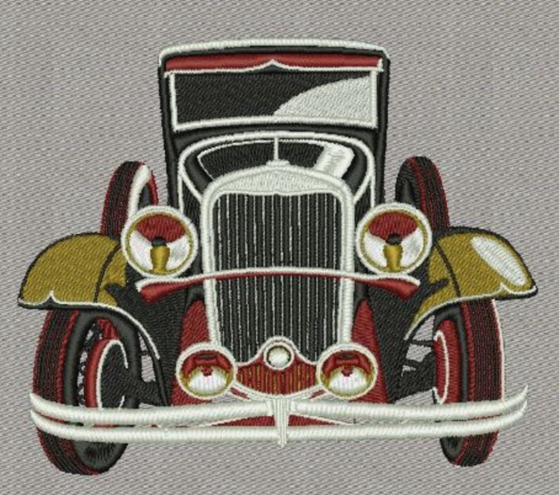 Classic car machine embroidery designs Etsy