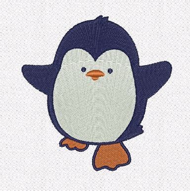Penguin machine embroidery designs Etsy Embroidery penguin embroidered