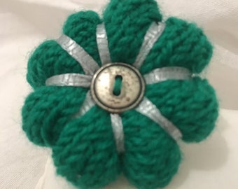 winter 2021 accessory jersey knitted wool ring green knitted wool adjustable ring wool ring