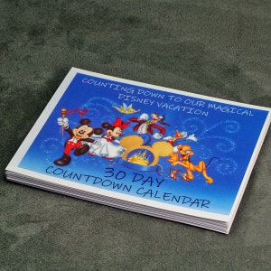 Countdown to DISNEY VACATION, Facts, Fun, Trivia, Quizes, Games, Puzzles, 30 or 60 Days of Disney Fun. Free Shipping. Disney Reveal