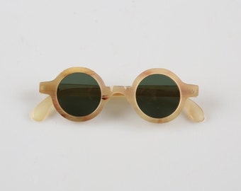 Vintage OLIVER GOLDSMITH BUDE Dark Tortoiseshell Sunglasses 90s