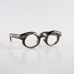 Montures de lunettes vintage épaisses et pétillantes faites à la main en corne naturelle véritable - Hommes - Femmes - 100 % corne véritable