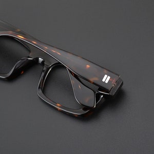 Vintage japanischen Stil Acetat große breite handgefertigte Rahmen Brille verschiedene Farben Korrekturgläser Bild 8