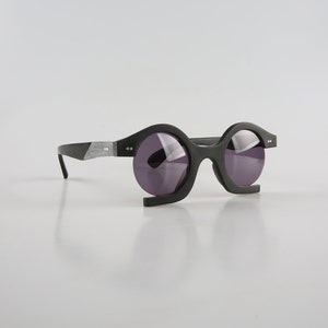Véritable corne naturelle faite à la main Unique demi-monture lunettes épaisses montures de lunettes de soleil-hommes-femmes-100% corne véritable