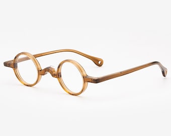 Occhiali rotondi in stile vintage: montature in acetato fatte a mano