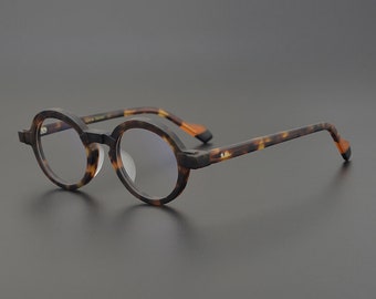 Vintage japanischen Stil Acetat Oval Brücke handgefertigte Rahmen Brille - verschiedene Farben - Korrekturgläser -