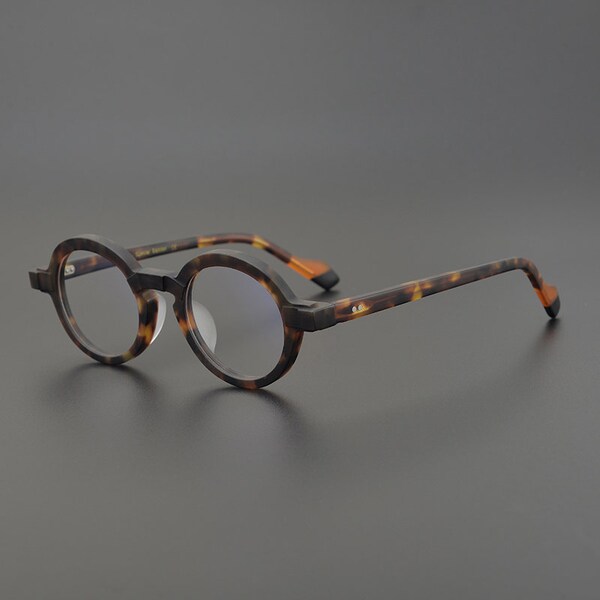 Vintage Japanese style Acetate Oval Bridge Handmade Frames Glasses - Different Colors -  Prescription lenses -