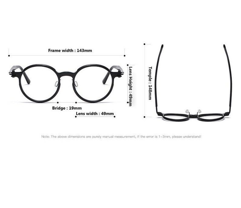 Vintage Italian style Lightweight Titanium and Acetate Glasses Frames Prescription lenses Unisex Glasses Retro image 7