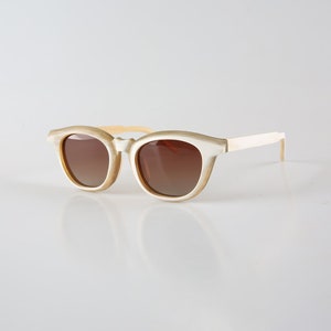 Montures de lunettes vintage épaisses et pétillantes faites à la main en corne naturelle véritable - Hommes - Femmes - 100 % corne véritable