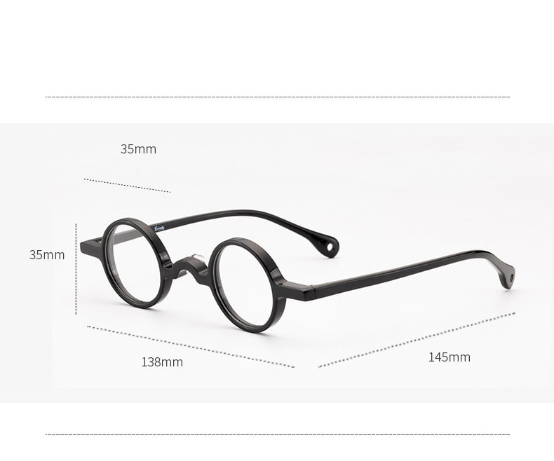 Handmade Eyewear BETSION Handmade Round Acetate Eyeglass Frames ...