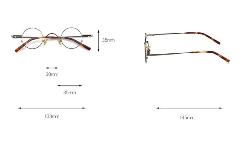 Retro Japanese style Lightweight Small Round Titanium Glasses Different Colors Prescription lenses Mens Glasses Retro image 9