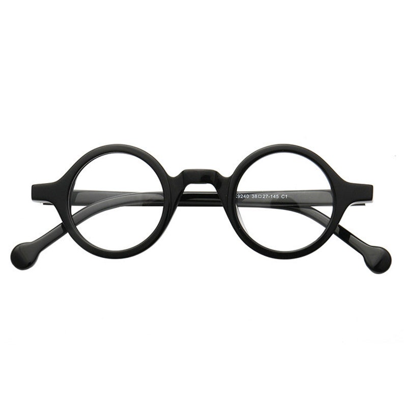 Vintage Style Classic Japanese Acetate Small Round Glasses Prescription Glasses Reading Glasses Different Colors Black