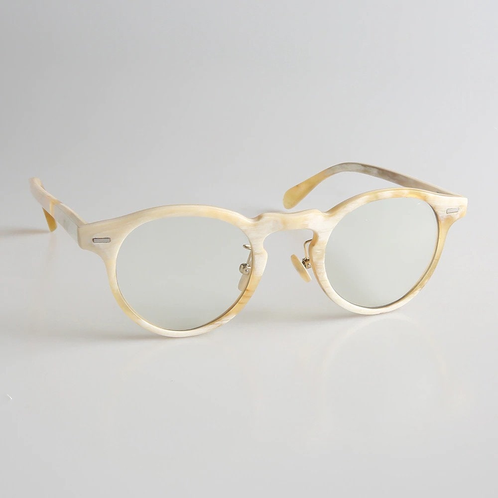 Handmade Bull Horn Glasses Frames: Vintage Style, Unisex