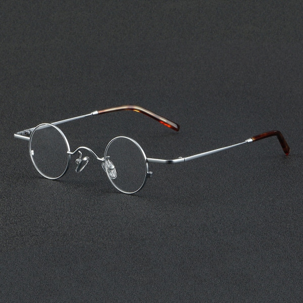 Petites lunettes rondes et légères de style japonais rétro en titane - Différentes couleurs - Verres correcteurs - Lunettes de soleil homme rétro