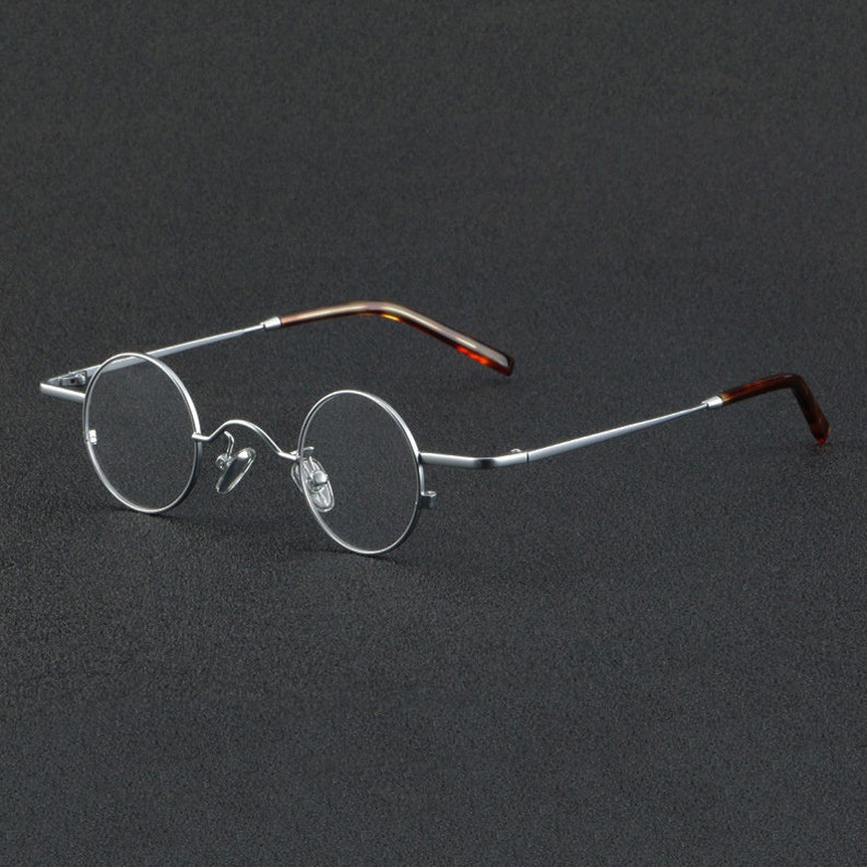 Retro Japanese style Lightweight Small Round Titanium Glasses Different Colors Prescription lenses Mens Glasses Retro image 1