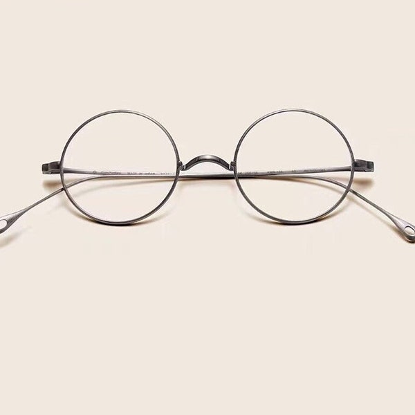 Retro Japanese style Small Lightweight Titanium Round Glasses - Lennon Glasses - Prescription lenses - Mens Glasses Retro