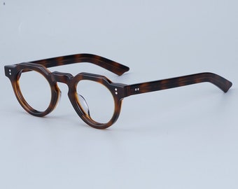 Occhiali da vista con montatura fatta a mano in poligono classico in acetato stile giapponese vintage - Diversi colori - Lenti graduate -