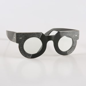 Lunettes de soleil rondes et épaisses faites à la main en corne de buffle naturelle véritable, rondes et mates - Hommes - Femmes - 100 % buffle véritable