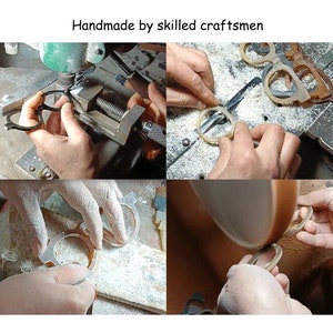 May include: Close-up images showing the process of making eyeglasses by hand. The images show different stages of the process, including shaping the frames, polishing the lenses, and assembling the glasses.