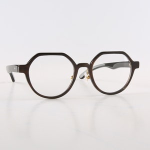 Véritable corne de buffle naturelle classique élégante montures de lunettes faites à la main - plaquettes de nez - corne naturelle bordeaux foncé - hommes - femmes -
