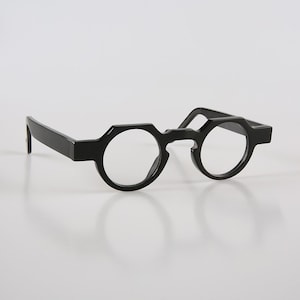 Lunettes de soleil rondes faites à la main en corne de buffle naturelle véritable – Pianno Balck – Hommes – Femmes – 100 % corne véritable – Lunettes de lecture