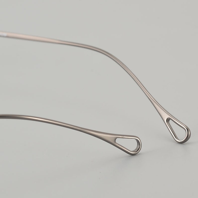 Retro japanischer Stil leichte klassische kleine ovale Titan-Brille verschiedene Farben Brillen mit Stärke Herren Brille Retro Bild 9