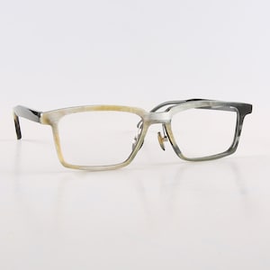 Corne Naturelle Véritable Faite à la Main Grand Style d'Affaires Large et Fin - Montures de Lunettes Lunettes de Soleil - Hommes - Femmes - 100% Corne Véritable