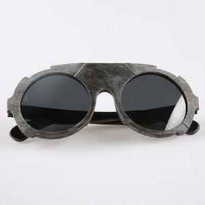 Véritable Corne Naturelle Faite à la main Grande Carrera style vintage Lunettes Montures - Noir Mat - Hommes - Femmes - 100% Genuine Horn - Aviator Pilot