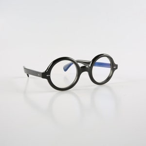 Véritable corne naturelle faite à la main ronde classique anglo-américaine vintage lunettes cadres-hommes-femmes-100% corne véritable