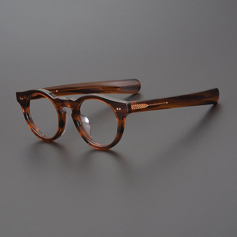 Vintage japanischen Stil Acetat Brillengestell Gläser gerade Bügel verschiedene Farben Korrekturgläser Tortoise
