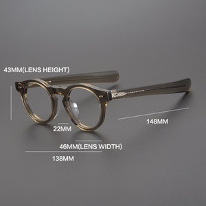 Vintage japanischen Stil Acetat Brillengestell Gläser gerade Bügel verschiedene Farben Korrekturgläser Bild 6