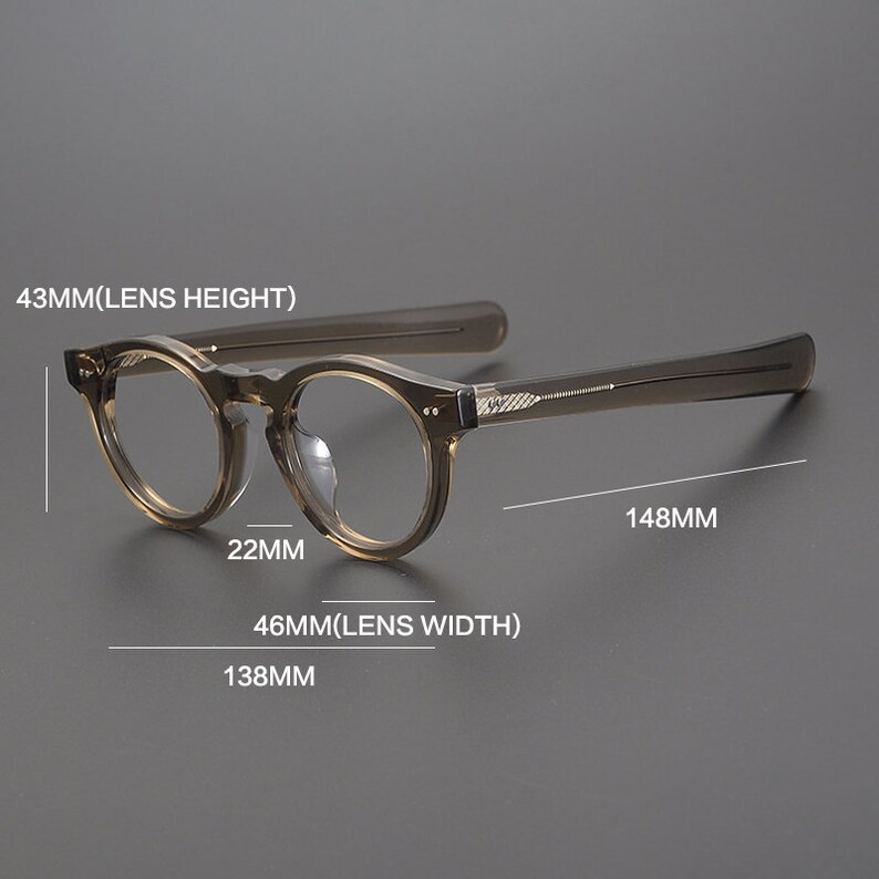 Vintage japanischen Stil Acetat Brillengestell Gläser gerade Bügel verschiedene Farben Korrekturgläser Bild 6