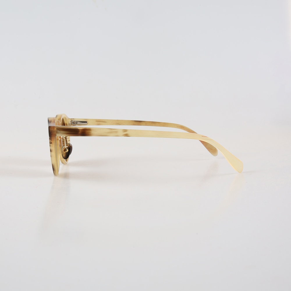 Handmade Bull Horn Glasses Frames: Caramel Brown, Vintage Style - Etsy