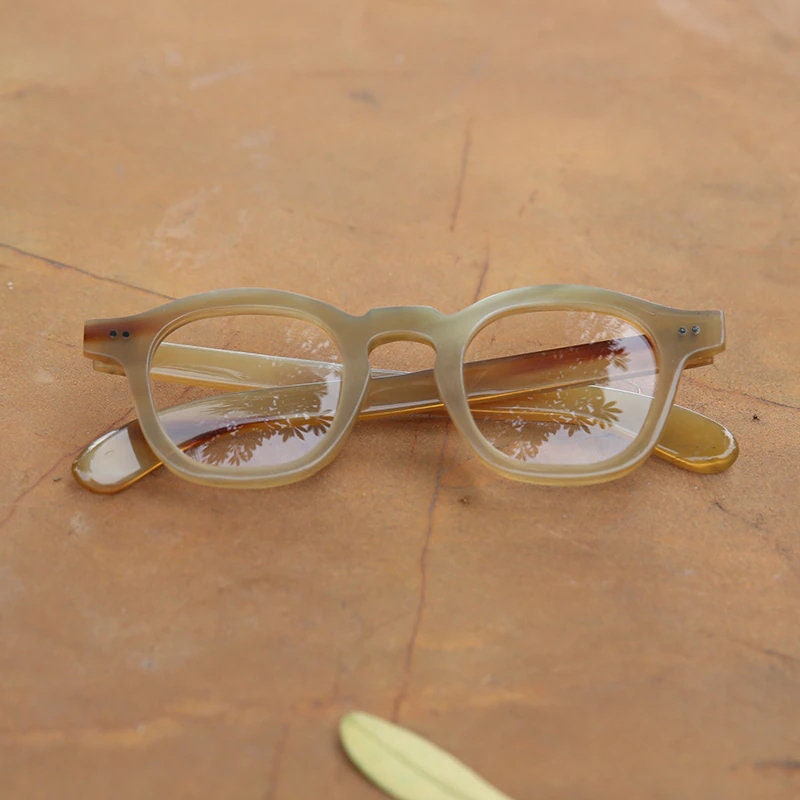 Handmade Natural Bull Horn Glasses Frames - Caramel Vintage Style - Etsy