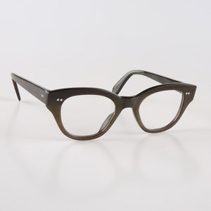 Véritable Corne de Buffle Naturelle Faite à la Main Oeil de Chat Rétro Rivets Lunettes Cadres - Hommes - Femmes - 100% Véritable Corne de Taureau