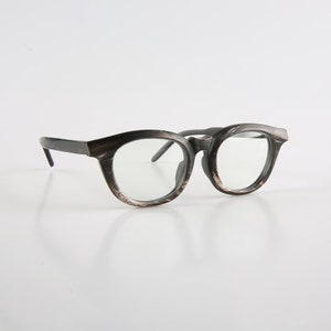 Montures de lunettes vintage uniques, épaisses, coupées en pente, faites main en corne naturelle véritable - Hommes - Femmes - 100 % Corne véritable